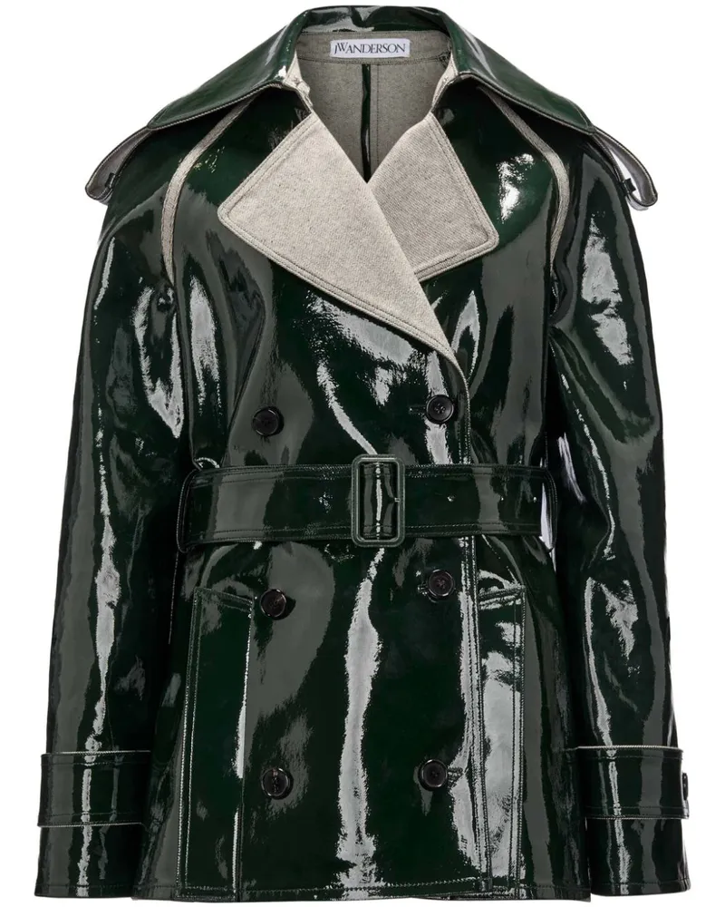 J.W.Anderson Bikerjacke mit glänzendem Finish - Grün Grün