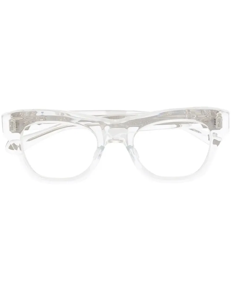 MATSUDA Brille mit breitem Gestell - Weiß Weiß