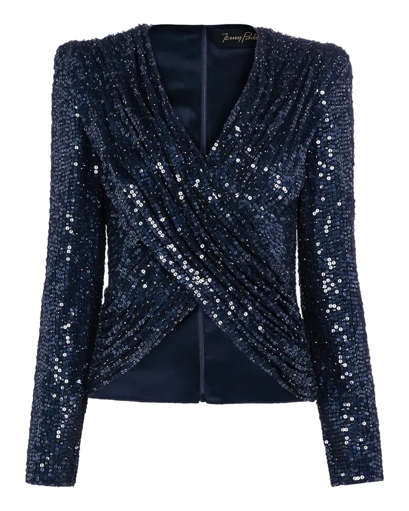 Jenny Packham Misty Bluse - Blau Blau