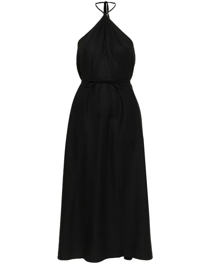 Baserange Midikleid aus Seide - Schwarz Schwarz