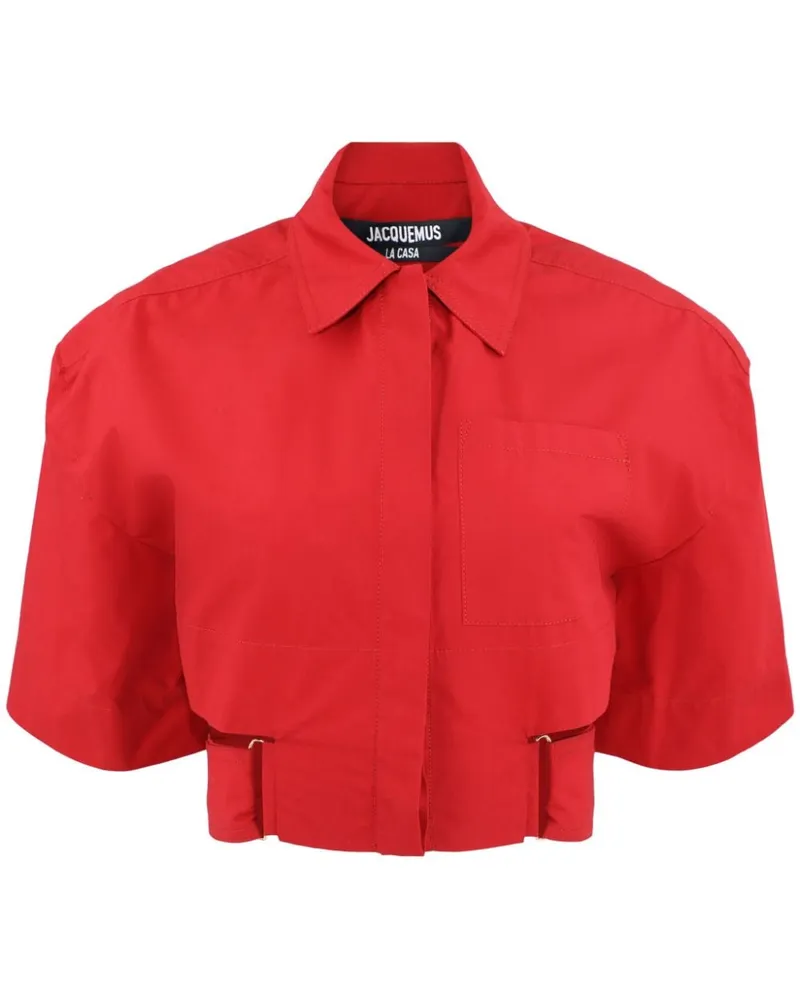 Jacquemus Bari Cropped-Jacke - Rot Rot