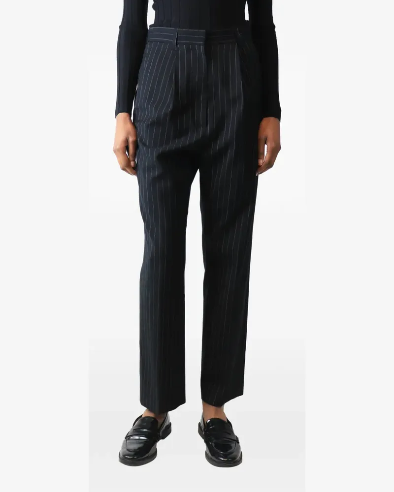 Maison Margiela Tapered-Hose mit Nadelstreifen - Schwarz Schwarz