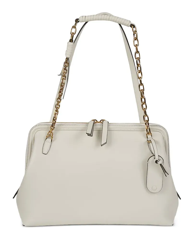 Etro medium Doc chain leather shoulder bag - Weiß Weiß