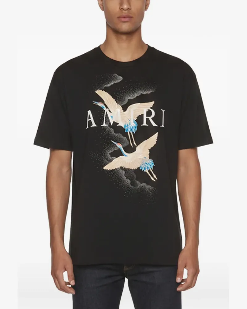 Amiri T-Shirt mit Logo-Print - Schwarz Schwarz