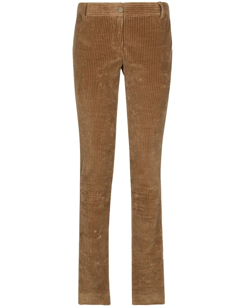 Dolce & Gabbana Tief sitzende Hose - Braun Braun