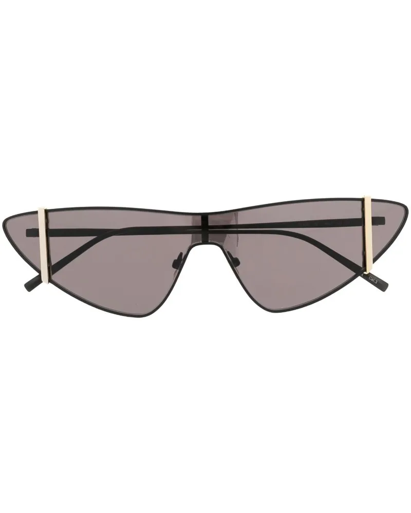 Saint Laurent Sonnenbrille mit Oversized-Gestell Schwarz