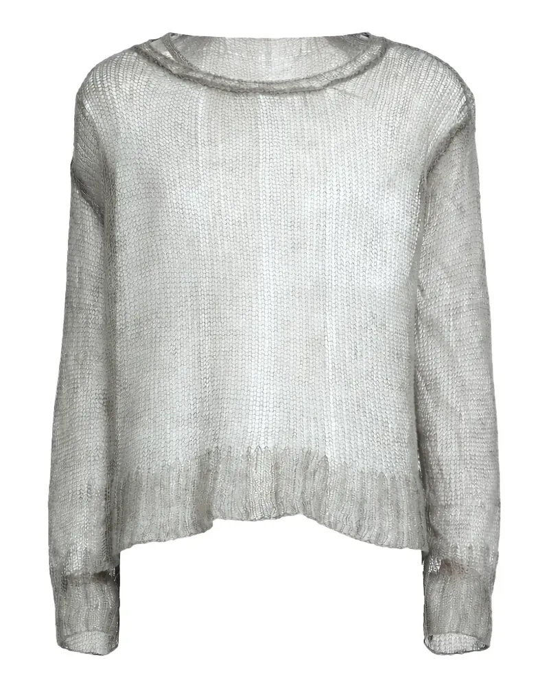 Ann Demeulemeester openwork sweater - Grau Grau