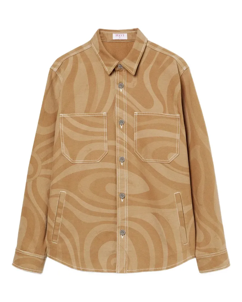 Emilio Pucci Klassische Hemdjacke - Braun Braun