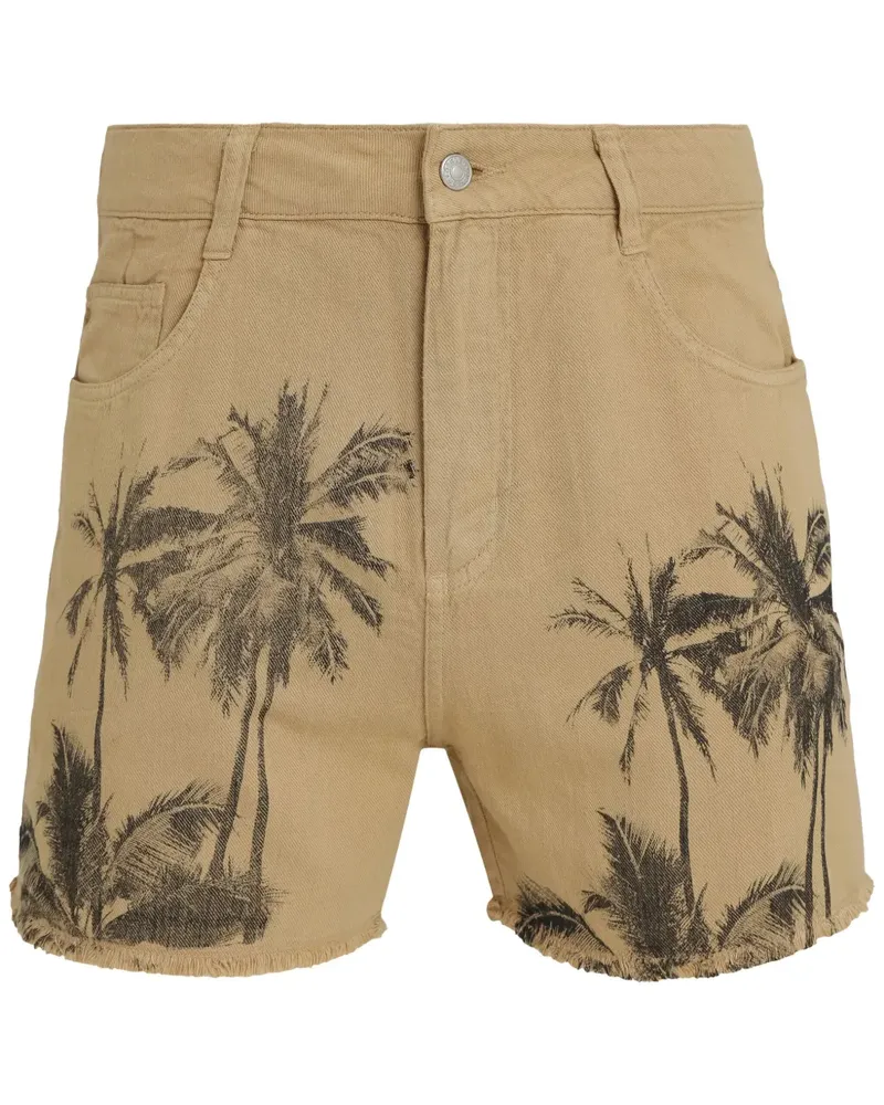 Osklen Shorts mit Palmen-Print - Nude Nude