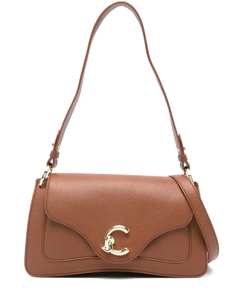 Coccinelle Mittelgroße C-Me Schultertasche - Braun Braun