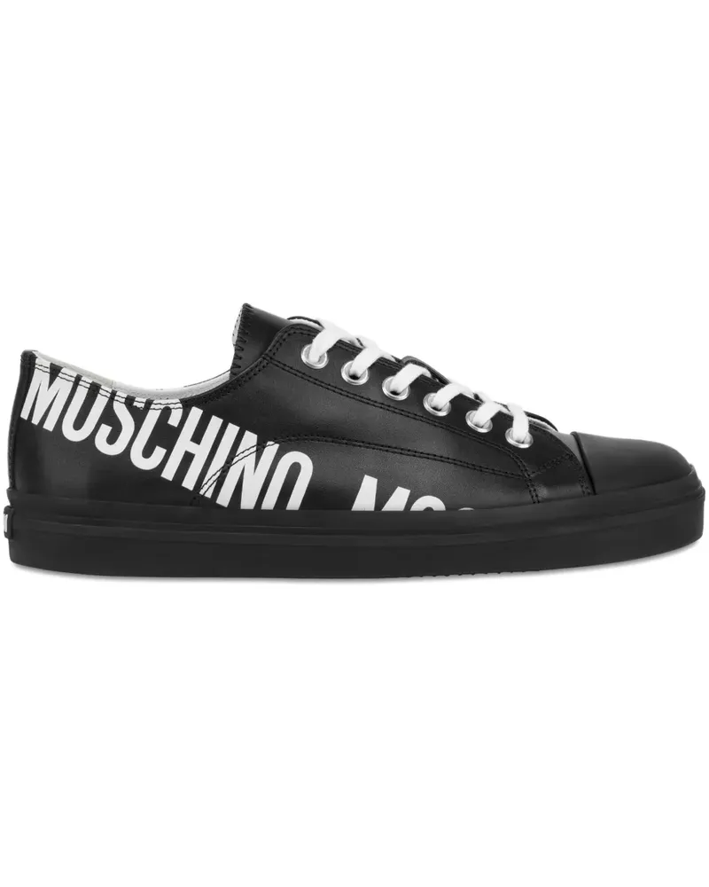 Moschino Sneakers mit Logo - Schwarz Schwarz