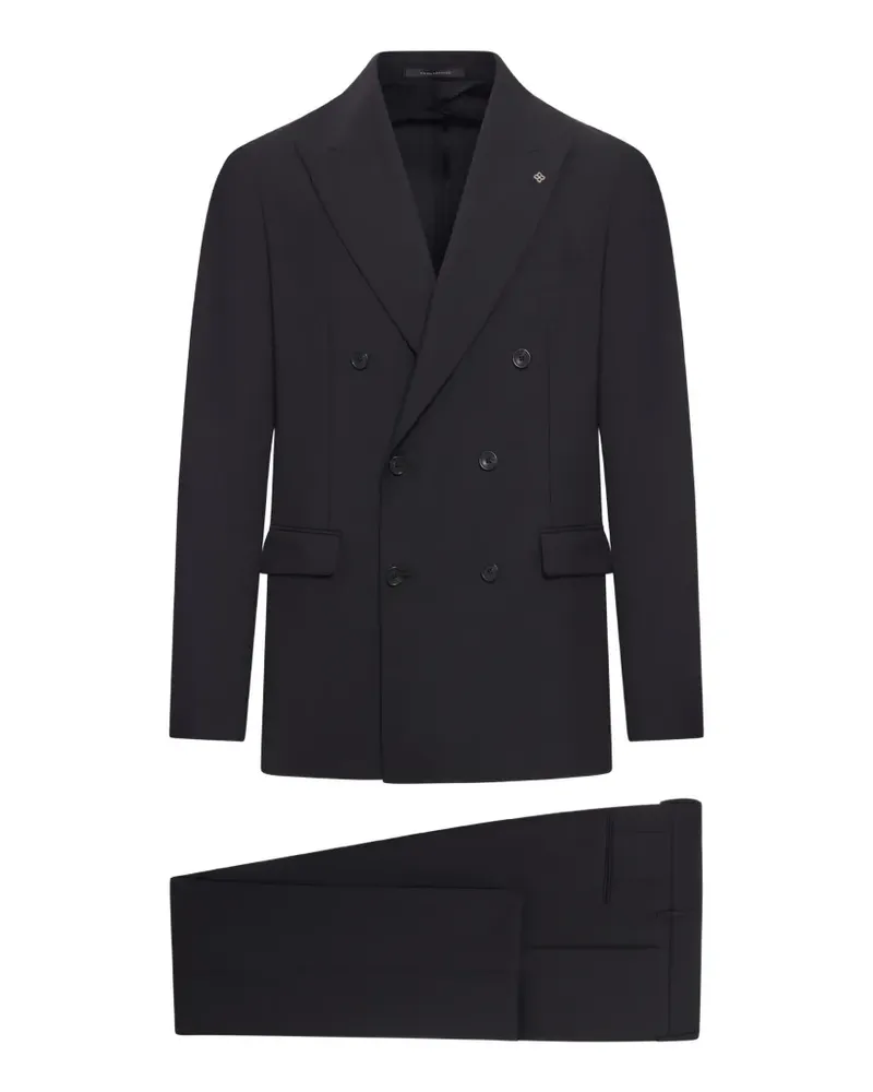 Tagliatore double-breasted tailored suit - Schwarz Schwarz