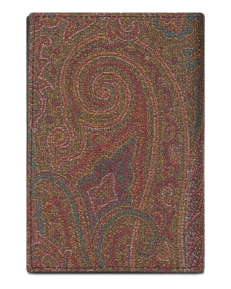 Etro Arnica Pass-Etui mit Paisleymuster - Braun Braun