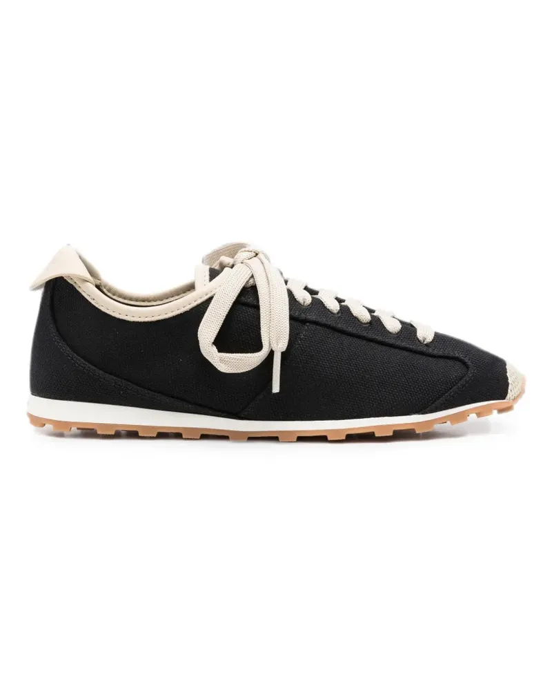 Jacquemus lace-up canvas sneakers - Schwarz Schwarz