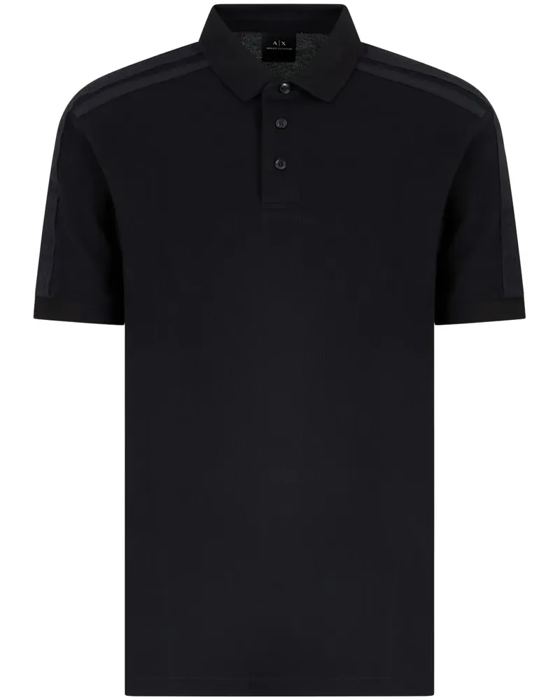 Armani Exchange Klassisches Poloshirt - Schwarz Schwarz