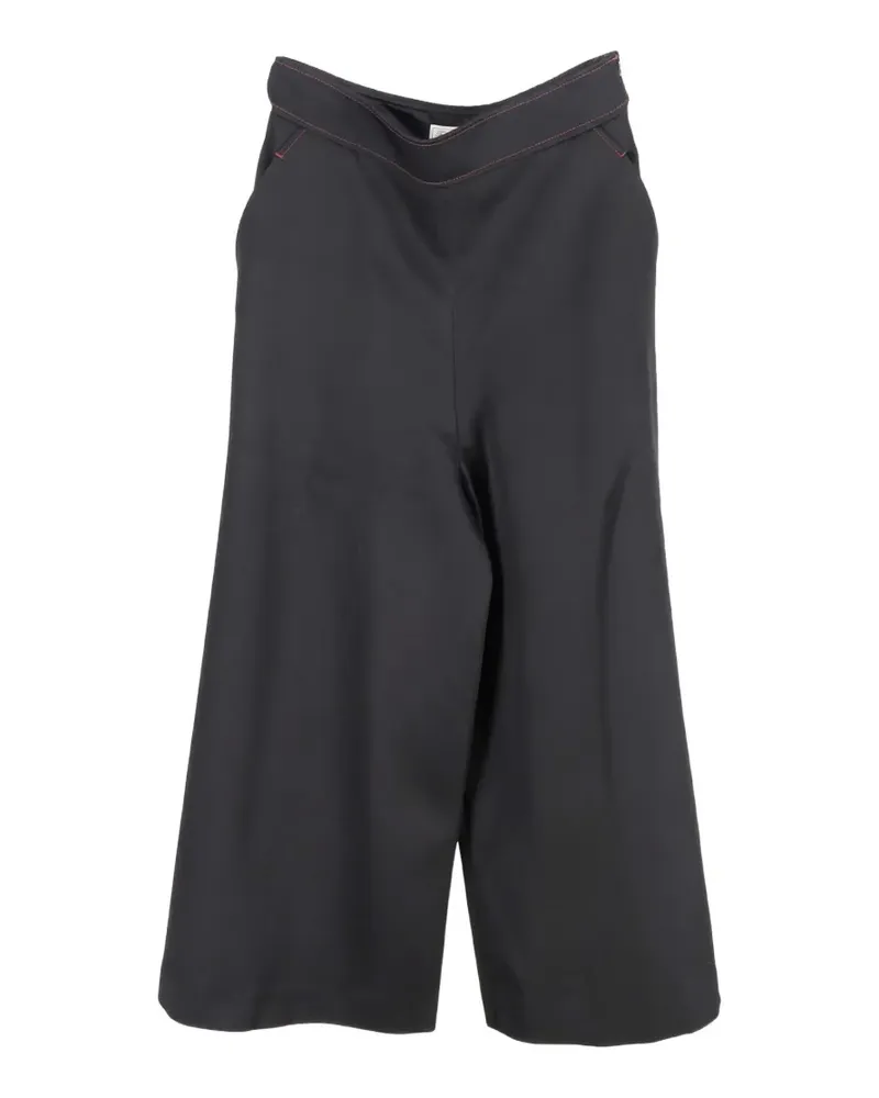 Temperley London high-rise waist wide-leg trousers - Schwarz Schwarz