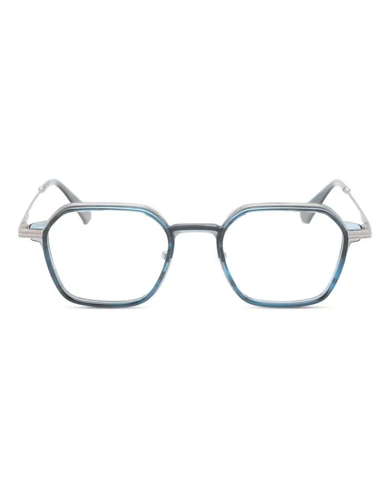 GIGI STUDIOS Riven geometric-frame glasses - Blau Blau