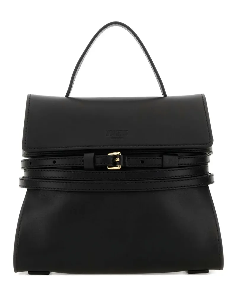 Moschino small Tie Me tote bag - Schwarz Schwarz