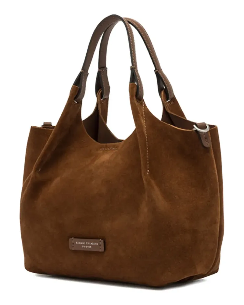 Gianni Chiarini Dua Tote Bag aus Wildleder - Braun Braun