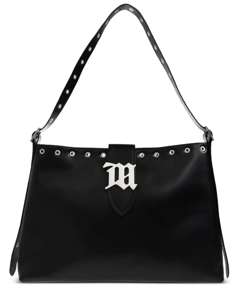 MISBHV Tote Bag mit Logo-Schild - Schwarz Schwarz