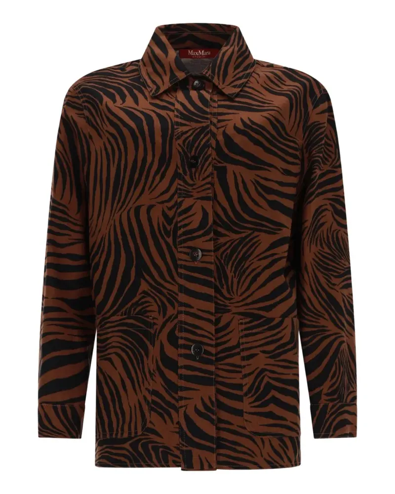 Max Mara zebra-print shirt - Braun Braun