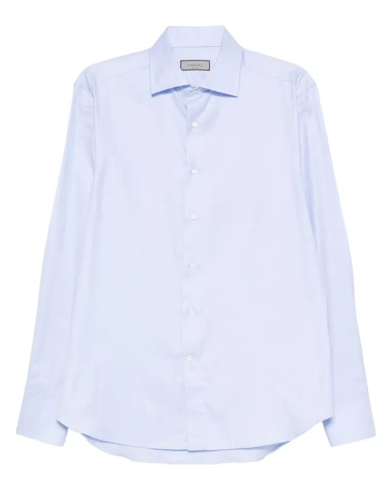 Canali Langärmeliges Hemd - Blau Blau