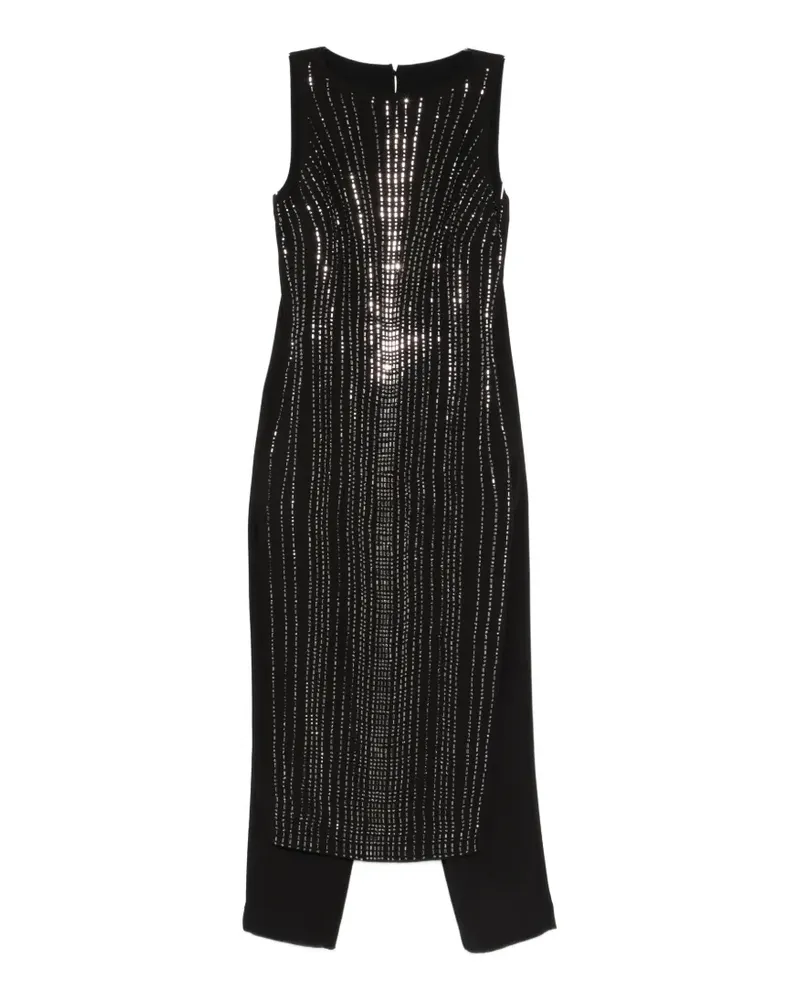 Pinko rhinestone-embellished jumpsuit - Schwarz Schwarz