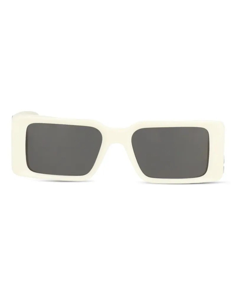 OFF-WHITE Sonnenbrille mit eckigem Gestell - Weiß Weiß