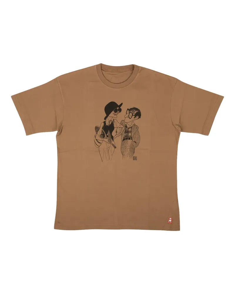Undercover T-Shirt mit grafischem Print - Braun Braun