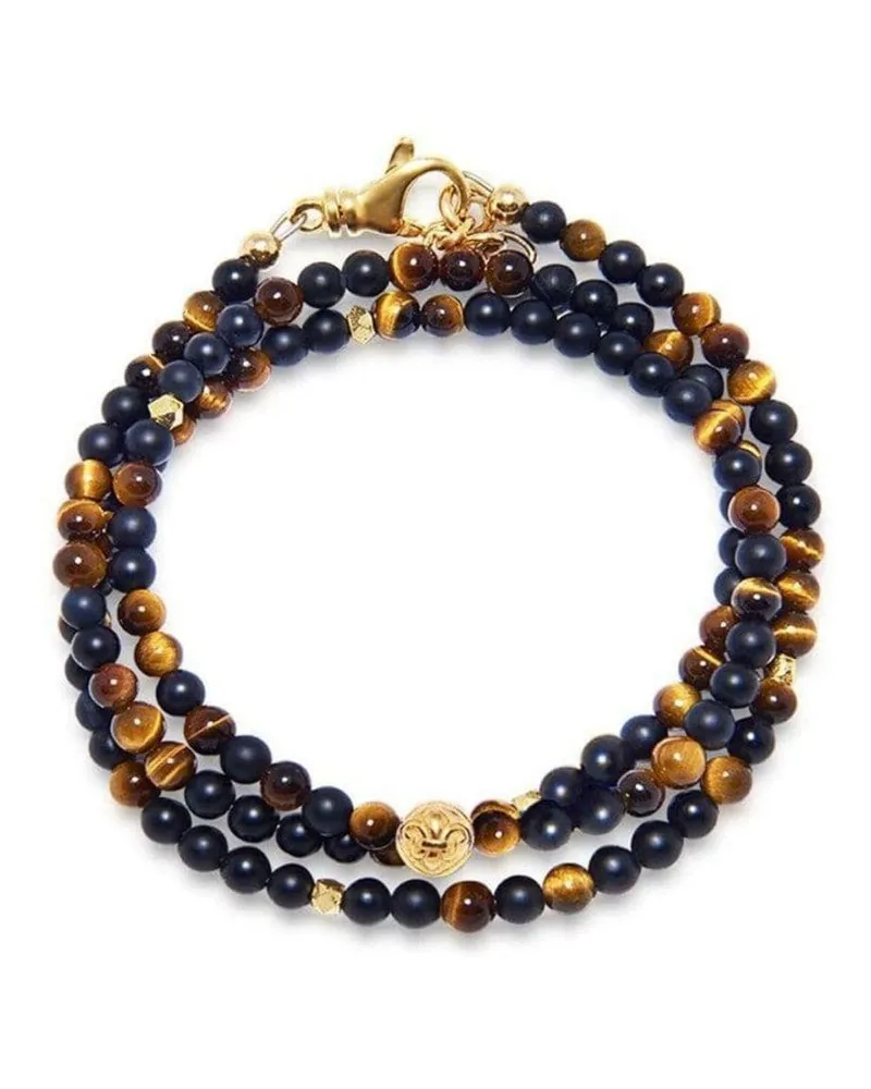 Nialaya The Mykonos Perlenarmband - Gold Gold