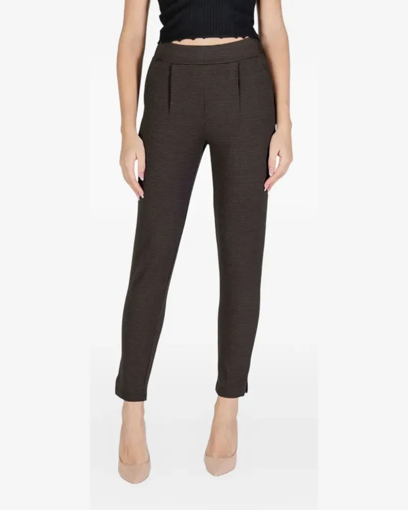 ICHI pocket pleated trousers - Braun Braun