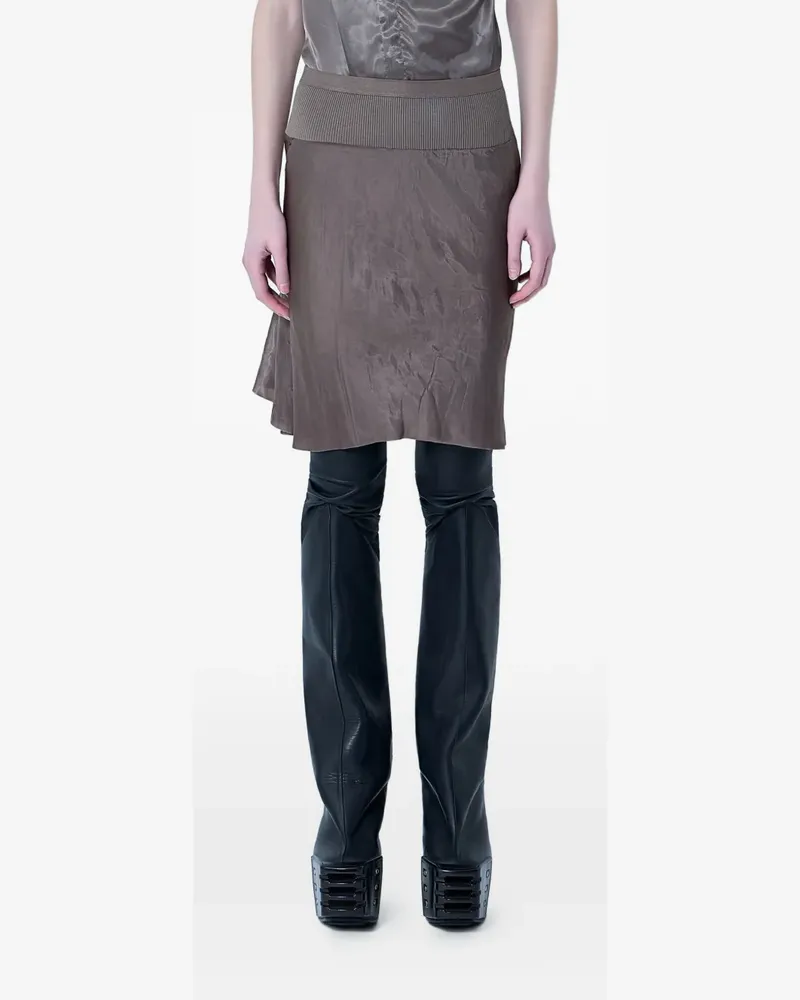 Rick Owens mini ribbed-waistband skirt - Schwarz Schwarz