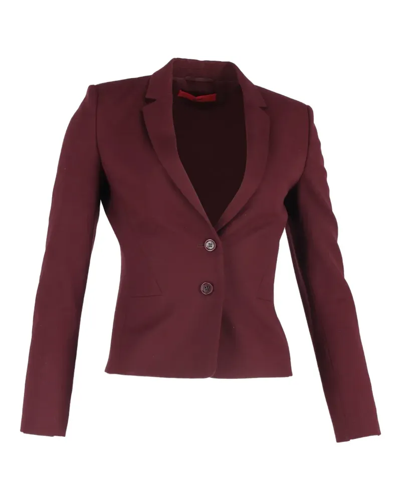HUGO BOSS single-breasted wool blazer - Rot Rot