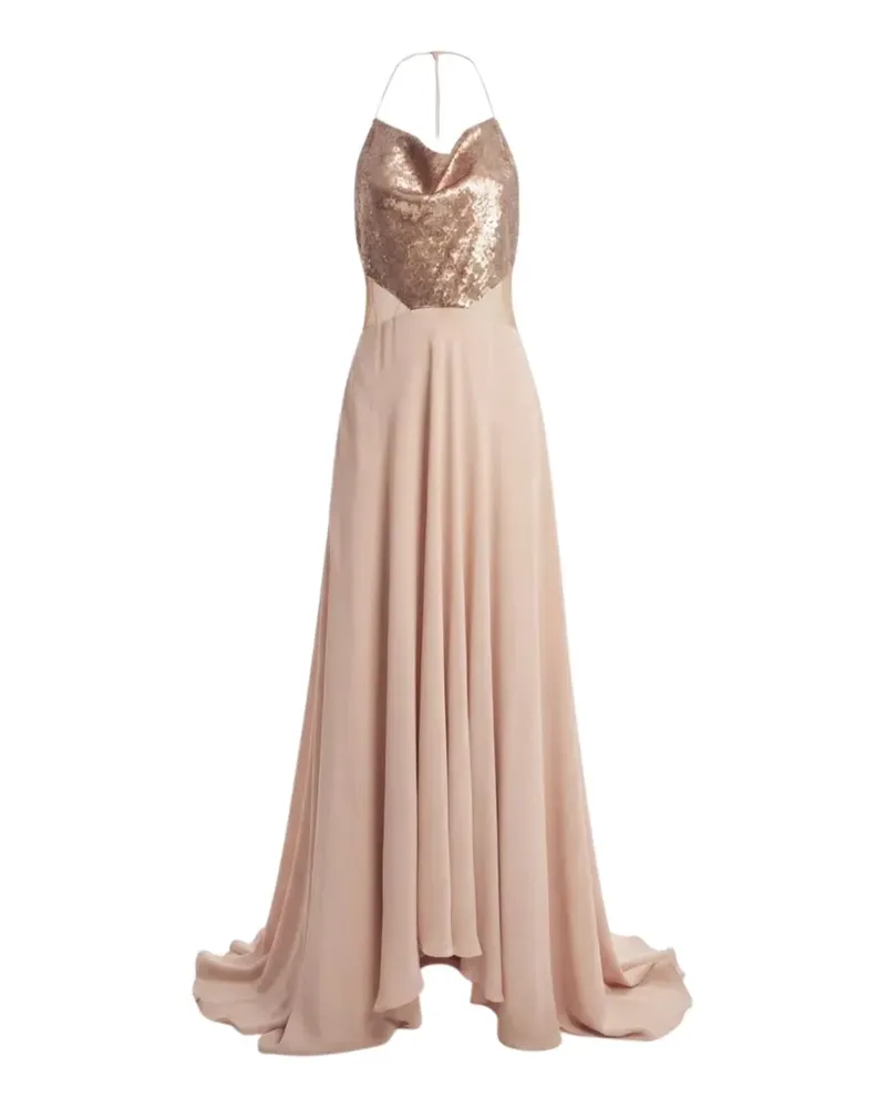Irina Schrotter Seyan Maxikleid mit Pailletten - Nude Nude