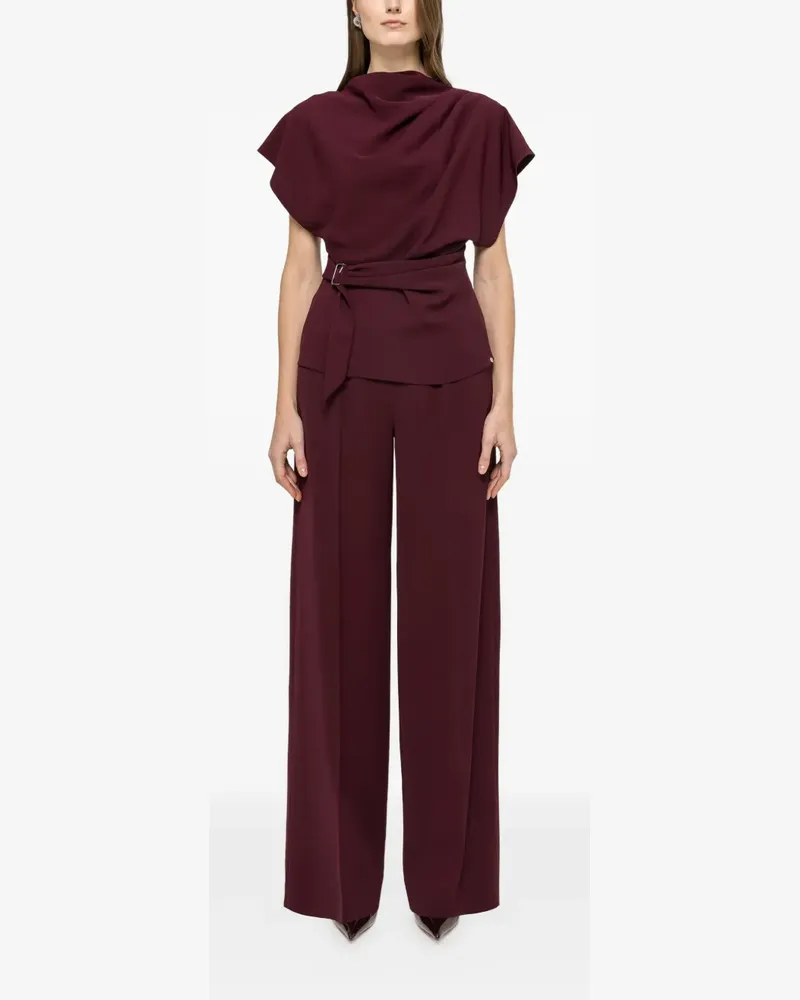 NISSA pressed-crease trousers - Rot Rot