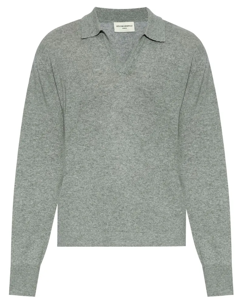 Officine Generale Pullover mit Polokragen - Grau Grau
