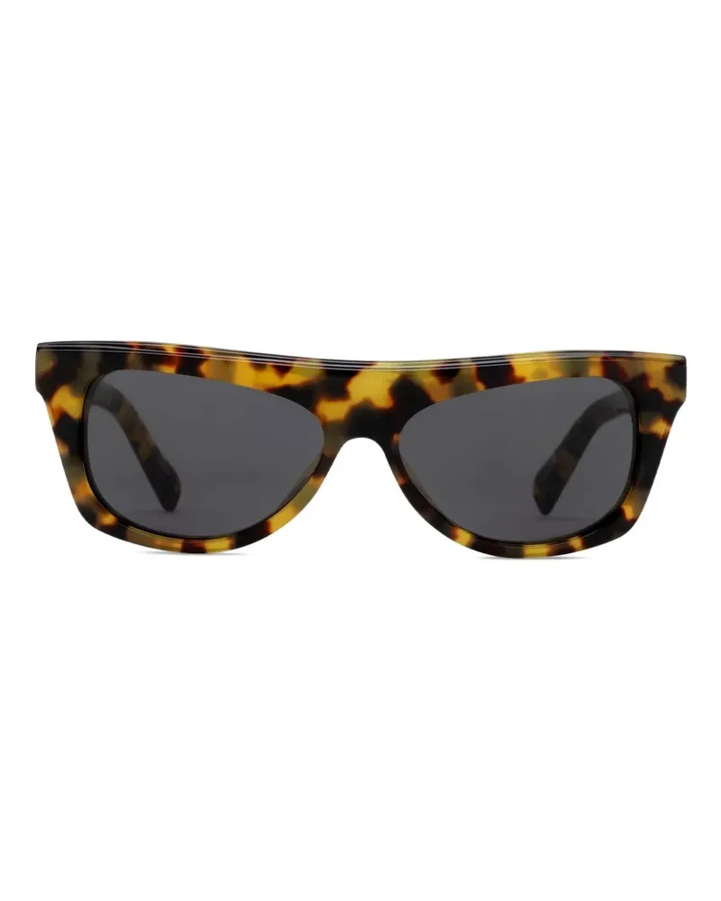 Jacquemus Sonnenbrille in Schildpattoptik - Braun Braun