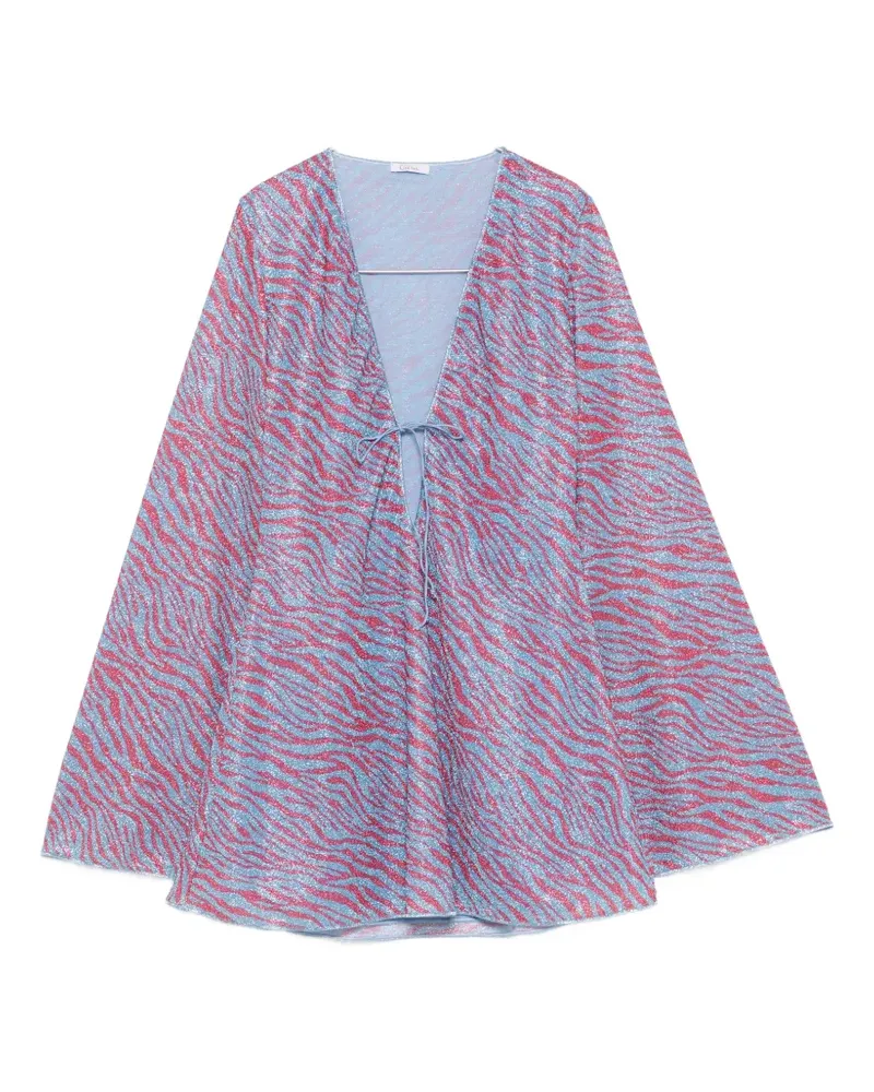 Oséree zebra-print mini dress - Blau Blau