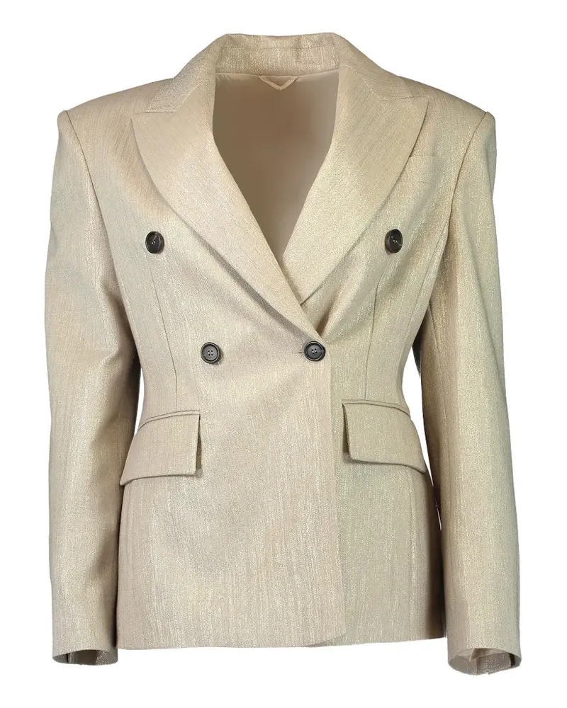 Brunello Cucinelli double-breasted blazer - Nude Nude