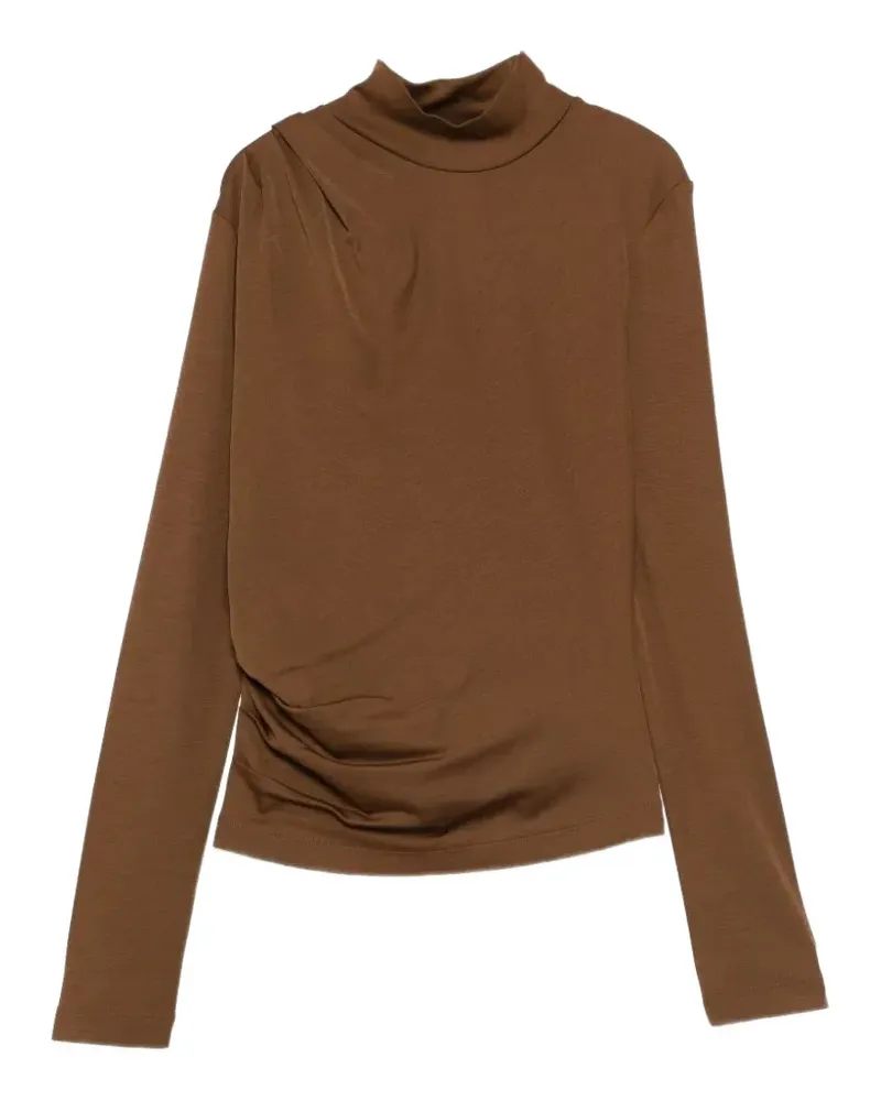 Max Mara draped roll-neck top - Braun Braun