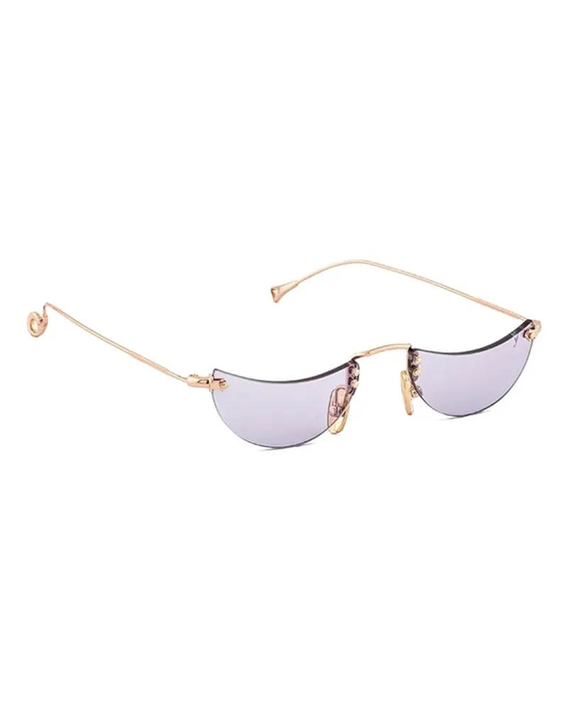Eyepetizer Eclissi Sonnenbrille mit geometrischem Gestell - Gold Gold