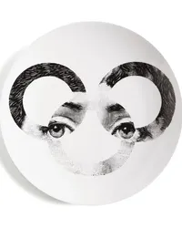 Fornasetti Tema e Variazioni n.58 Wandteller Weiß