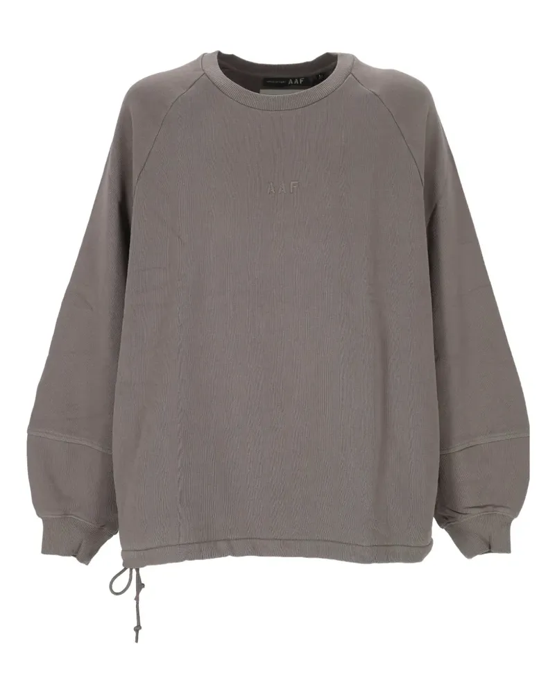 Applied Art Forms Sweatshirt mit Logo-Stickerei - Grau Grau