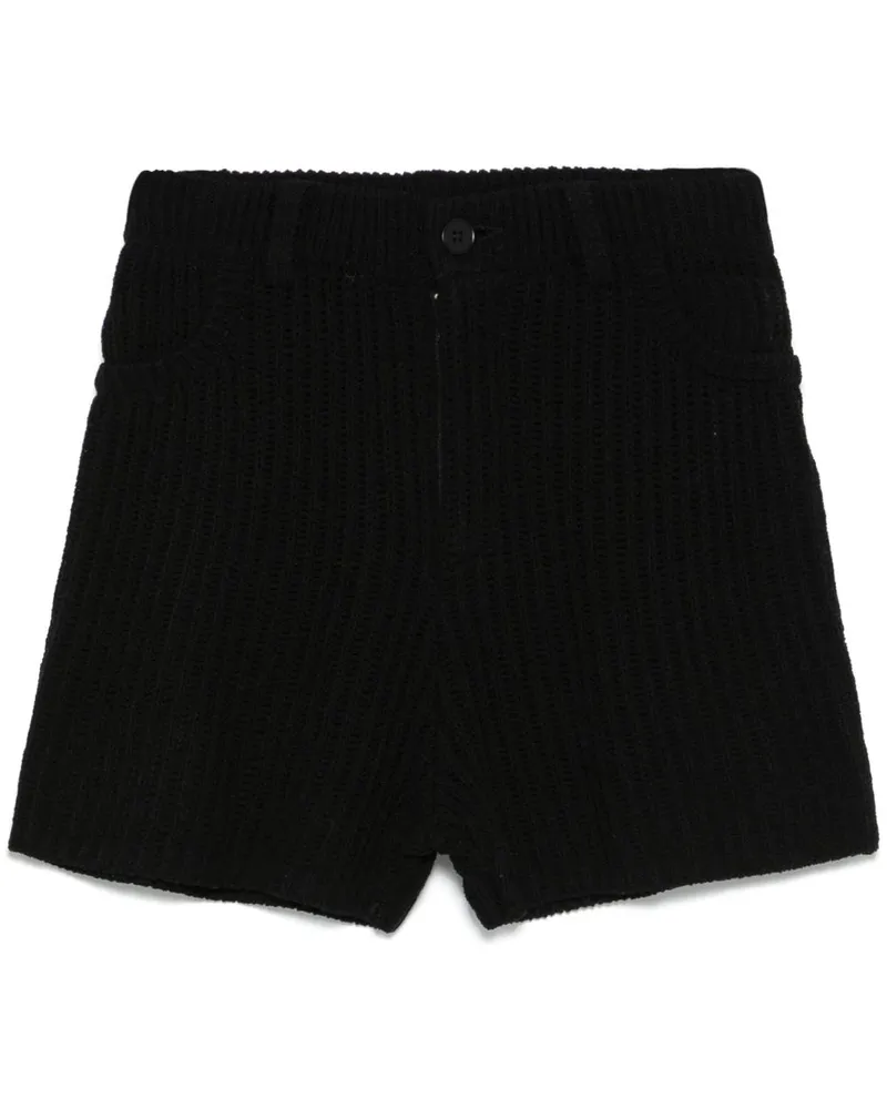 Aya Muse Shorts aus geripptem Strick - Schwarz Schwarz