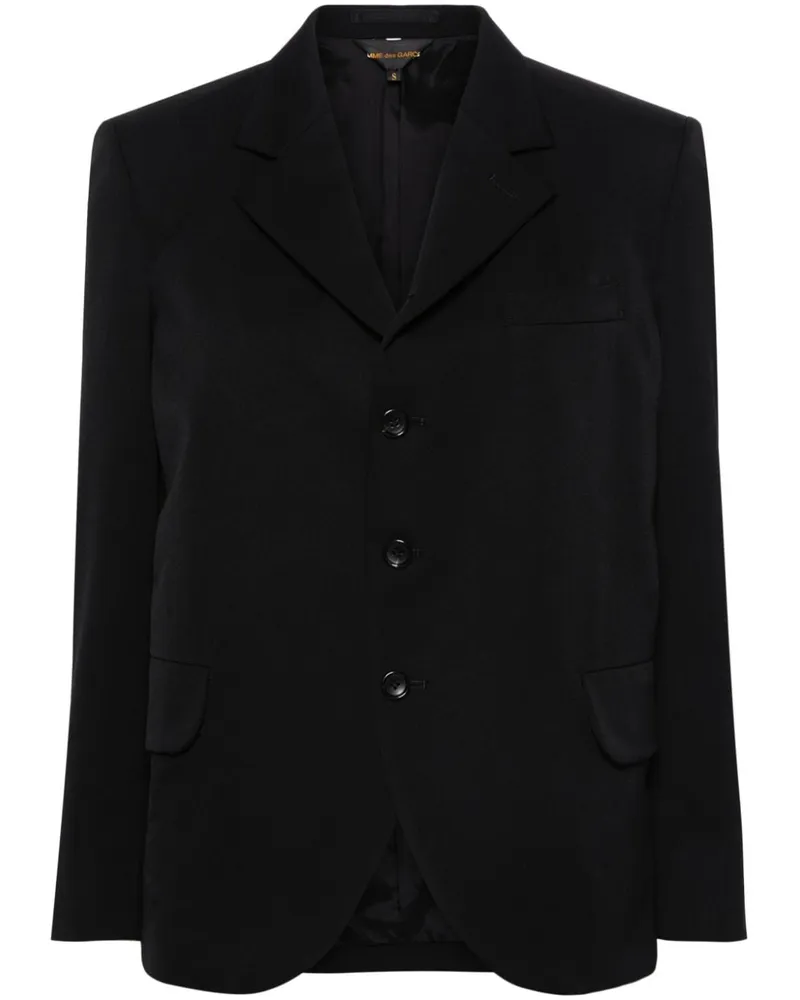 Comme des Garçons Einreihiges Sakko - Schwarz Schwarz