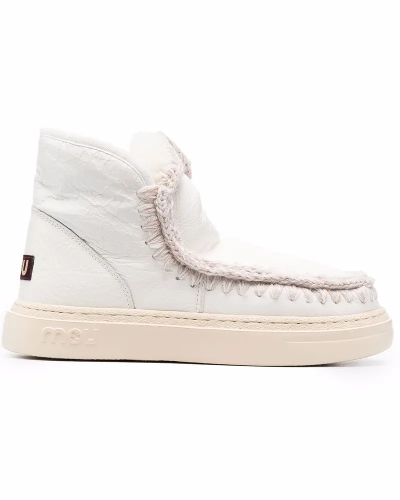 Mou Stiefeletten aus Leder - Weiß Weiß