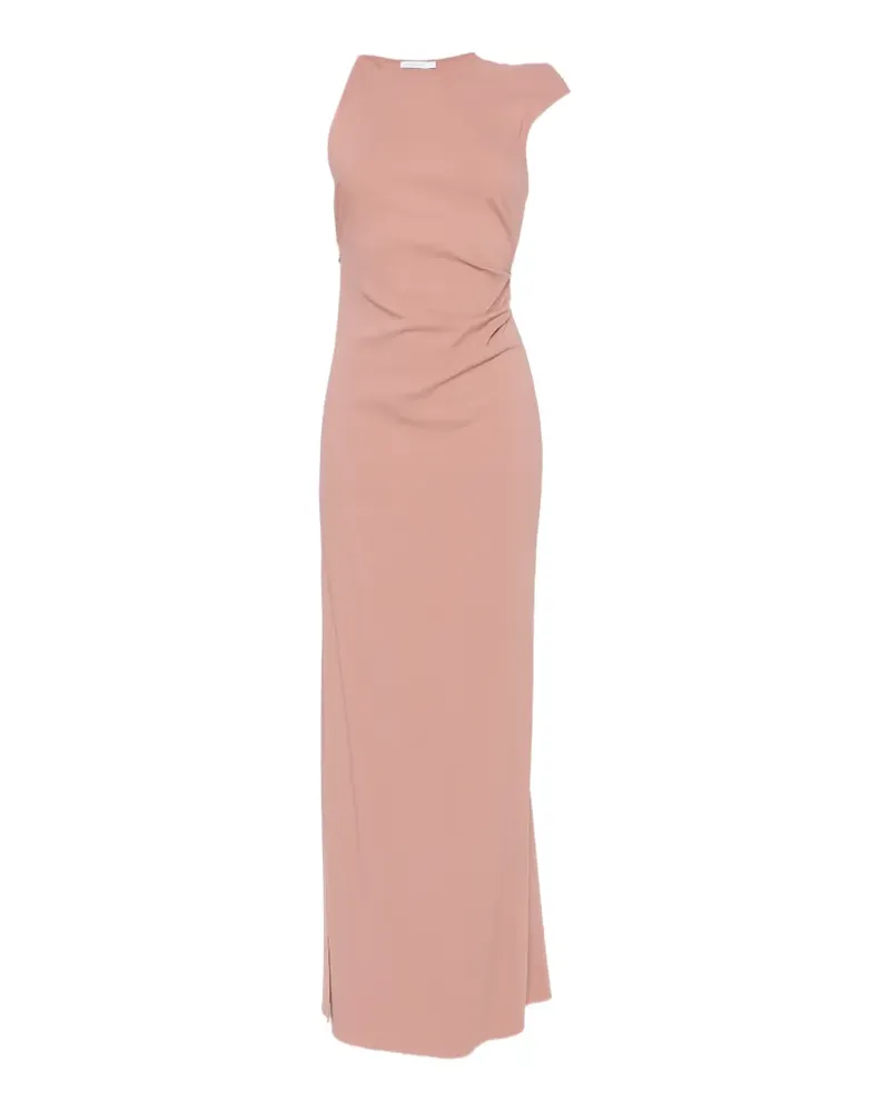 Patrizia Pepe gathered cut-out maxi dress - Rosa Rosa
