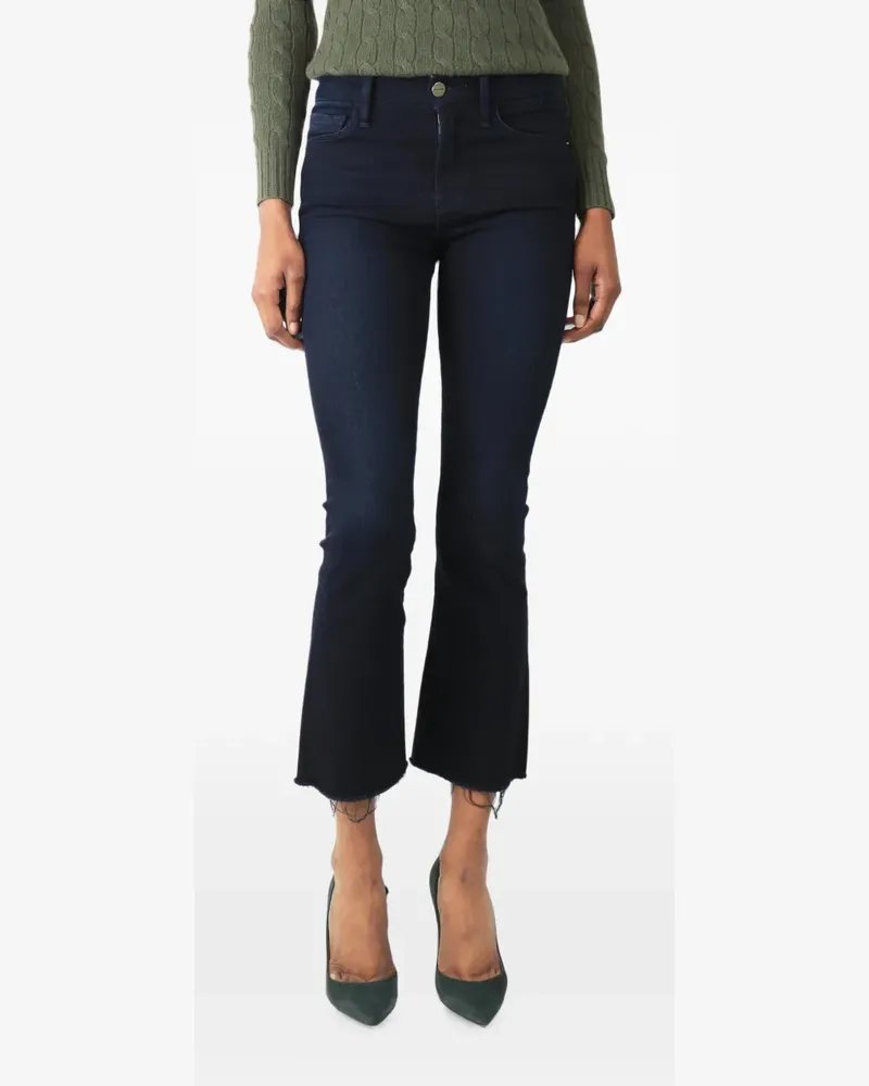 Frame Denim belt-loop cropped jeans - Blau Blau