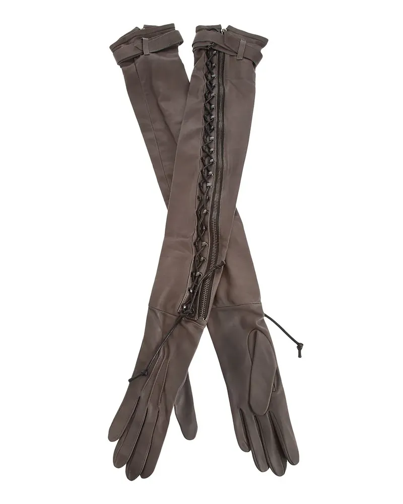 Haider Ackermann woven arm glove - Grau Grau