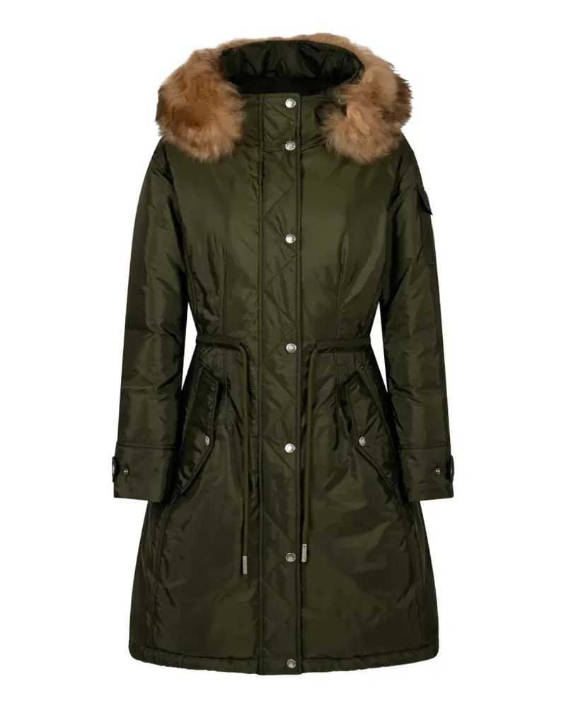 Moncler Langer Moustique Daunenparka mit Kapuze - Grün Grün